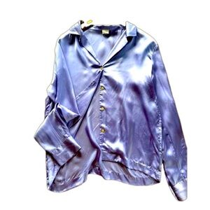 Wilfred relaxed fit button up blouse/pyjama top . Lavender purple